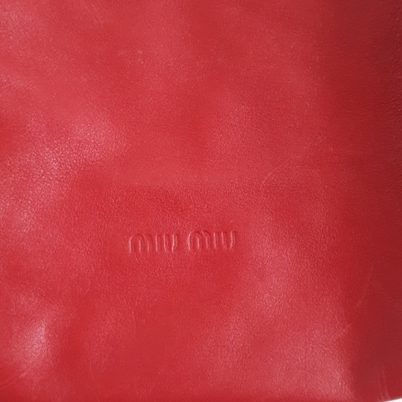 MIU MIU Ted Large Leather Tote Bag - Picture 2 of 5